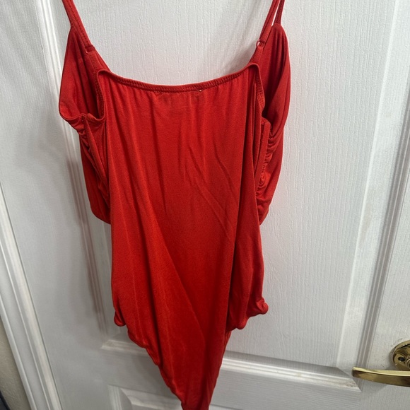 Tie Front Bodysuit - Picture 2 of 3